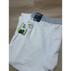 DSG Men's 3/4 Length Compression Tight Media Pocket Pure White Size XXL New‎
